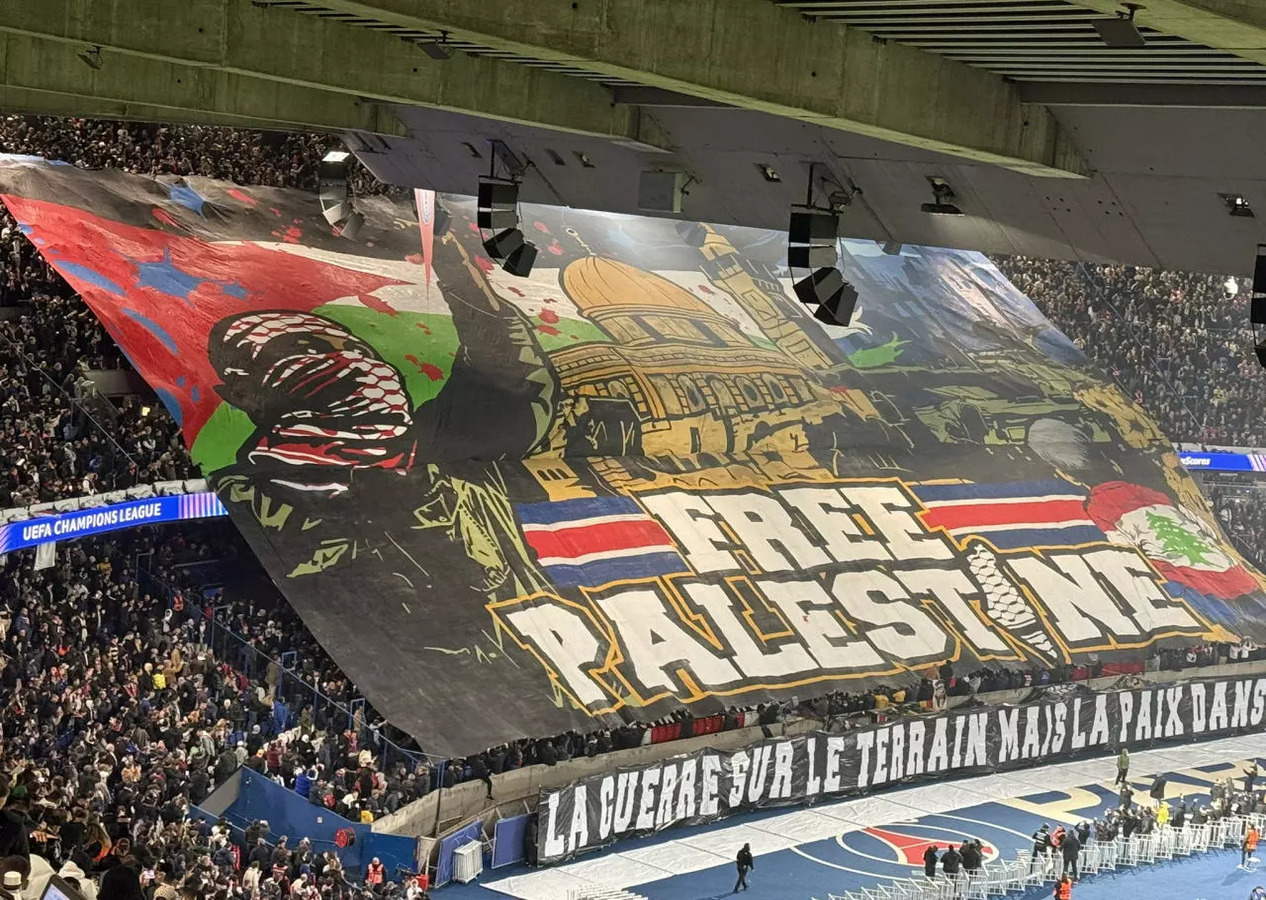 Böylesi görülmedi: UEFA Şampiyonlar Ligi'nde İsrail'i kızdıracak pankart!