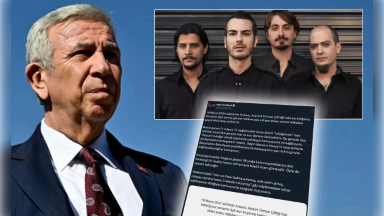 Mor ve Ötesi 71 milyon liralık konser krizinde topu Mansur Yavaş'a attı