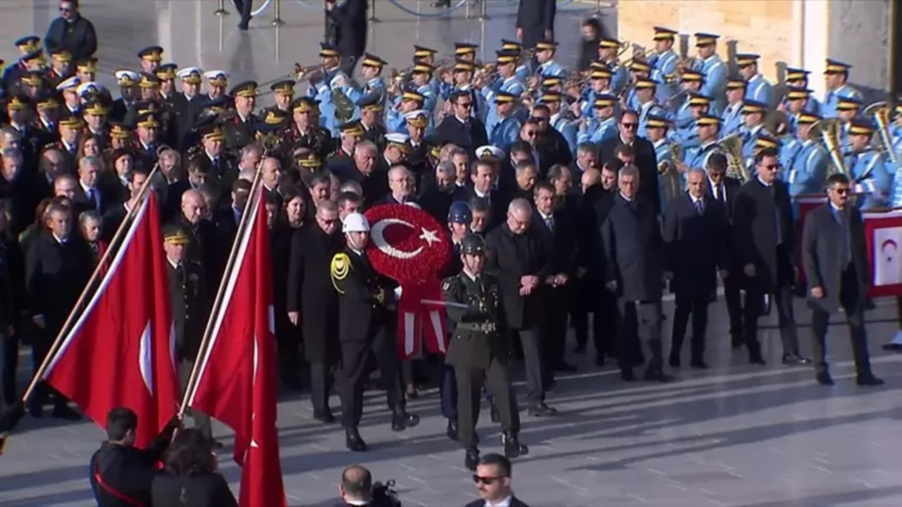 Atatürk'ün ölümünün 86. yıl dönümü! Devlet erkanı Anıtkabir'de...