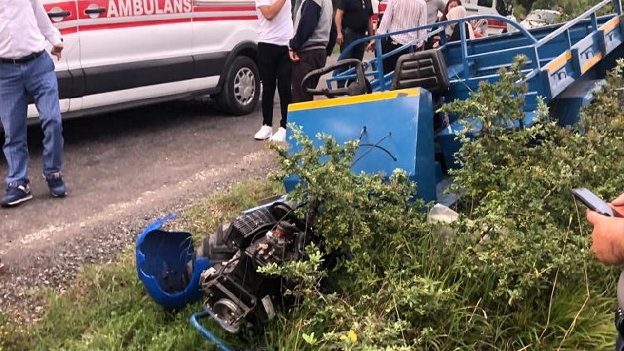 Zonguldak son dakika haberi: Devrilen tarım aracındaki anne öldü, baba ve oğlu ağır yaralandı