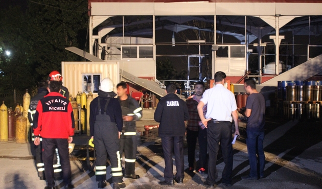Gaz dolum tesisinde korkutan patlama...
