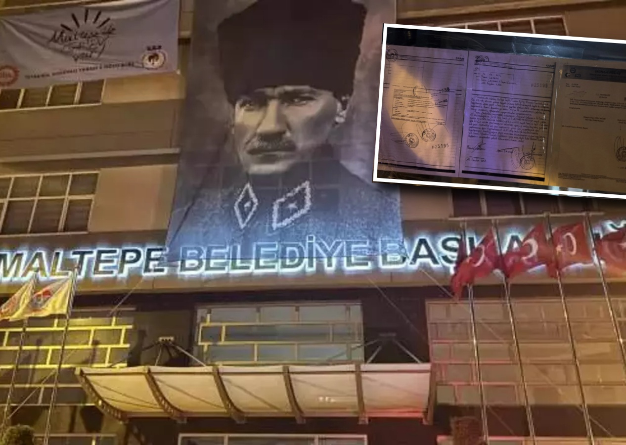 CHP'li Maltepe Belediyesi'nde gece saatlerinde hareketlilik! Grev kararı belediye kapısına asıldı!