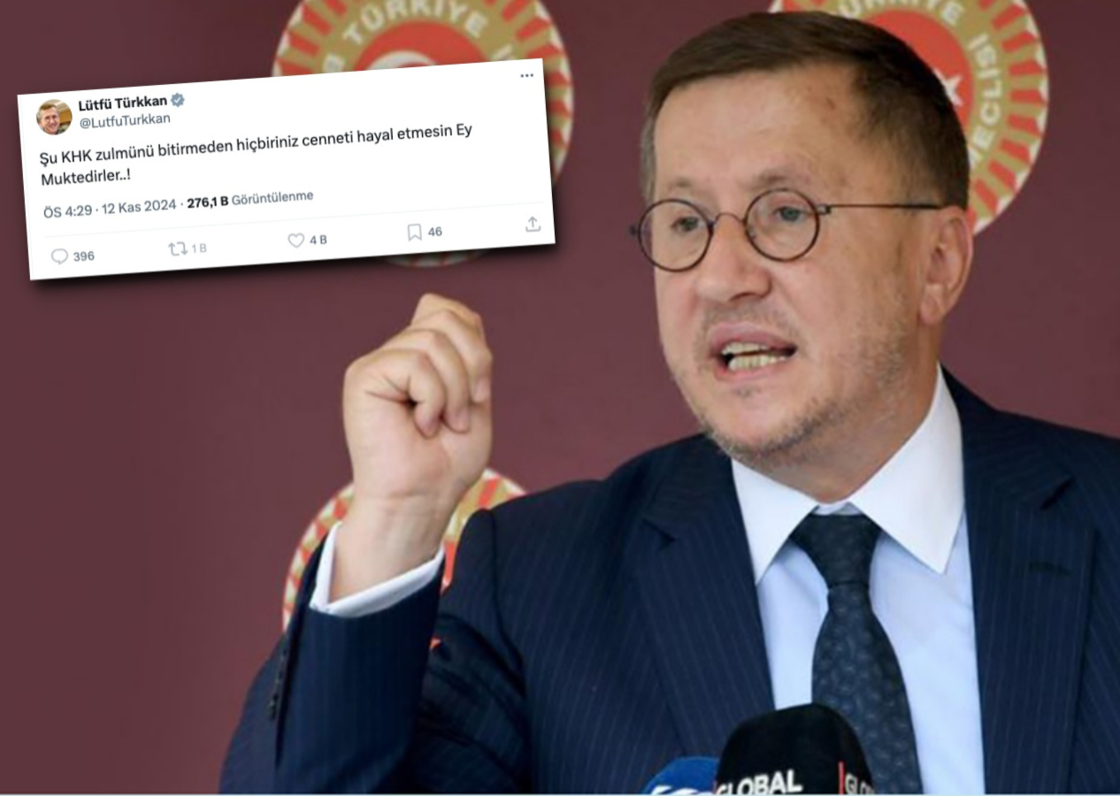 Şehit yakınına küfür eden İYİ Partili Lütfü Türkkan'ın KHK mesajına FETÖ'cü hesaplardan destek!