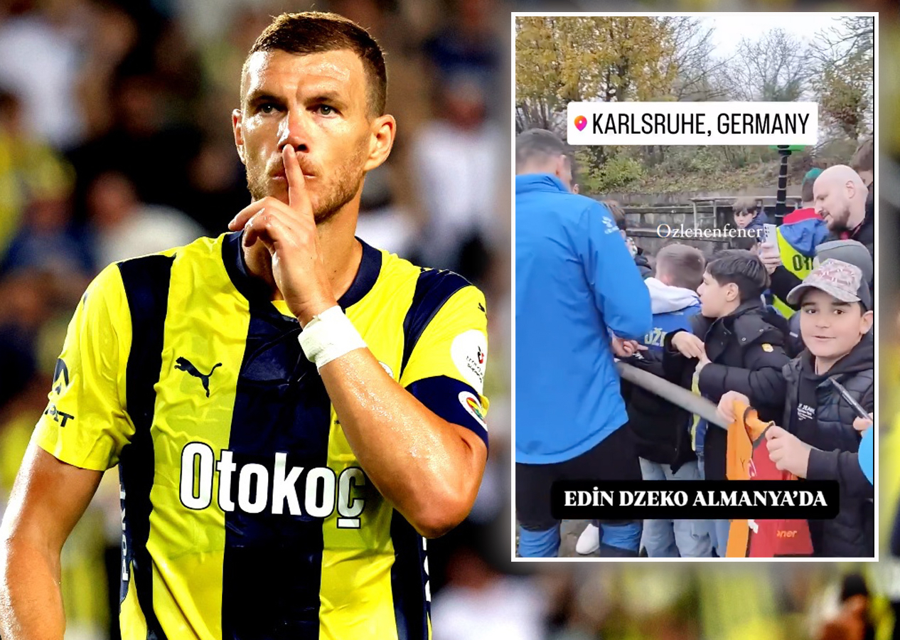 Edin Dzeko'dan skandal hareket! Fenerbahçeli taraftarların formasını imzaladı, Galatasaraylı minik taraftarın yüzüne bile bakmadı! Sosyal medyayı ayağa kaldıran görüntüler