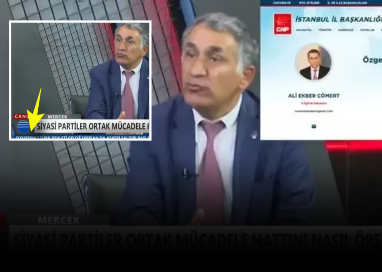 Sözde Atatürk partisi bölücülere meze oldu! CHP'li Ali Ekber Cömert PKK kanalına çıktı! Skandal kj'den rahatsız olmadı...