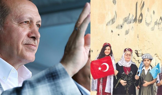 Erdoğan'ın o sözleri Kerkük duvarlarında
