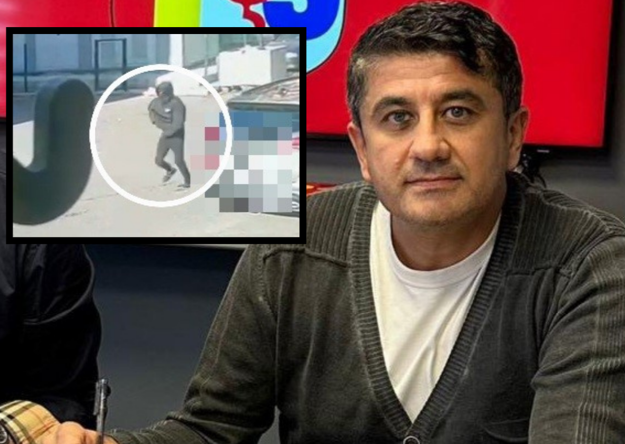 Çorluspor 1947 teknik direktörü Ersin Aka'ya silahlı saldırı anı kamerada