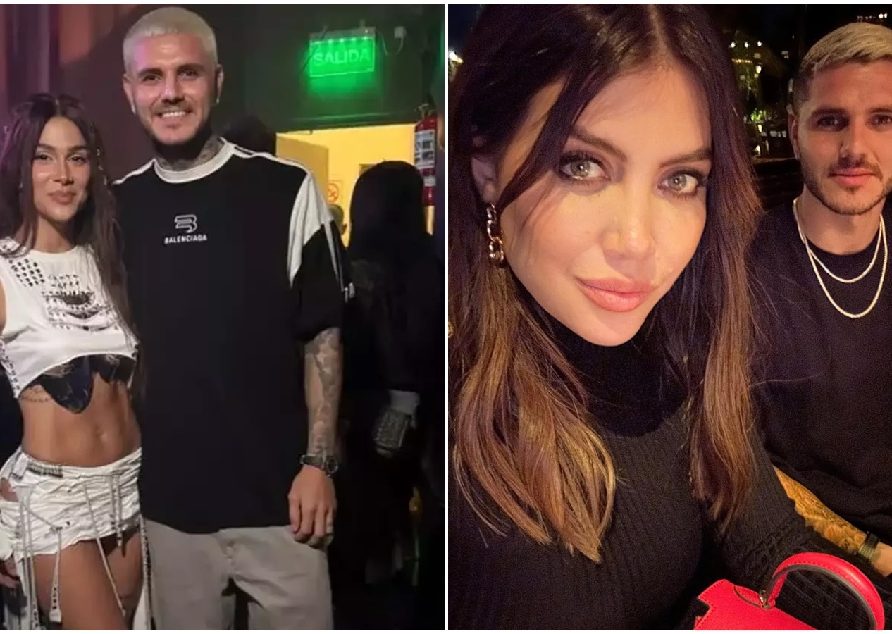 Mauro Icardi güzel şarkıcıyla bir araya geldi, Wanda Nara çılgına döndü
