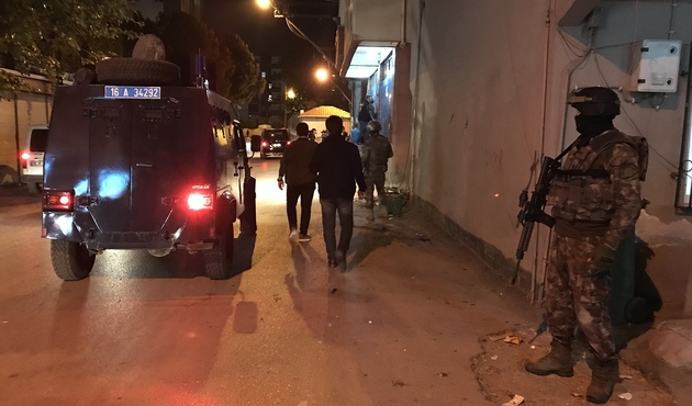 Bursa'da terör uygulaması...