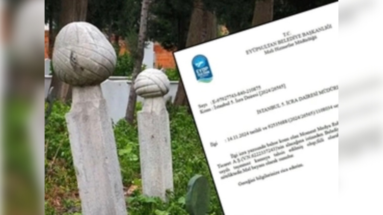 CHP'li belediye matbaa borcunu mezarlıkla ödemeye çalışmış