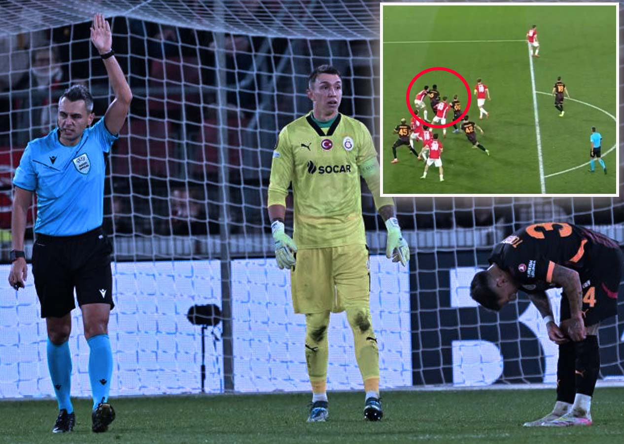 "Galatasaray'ın ofsayt sebebiyle iptal edilen golü öncesi net bir penaltı var! Hakem Davinson Sanchez'in çekilerek düşürülmesini görmedi"