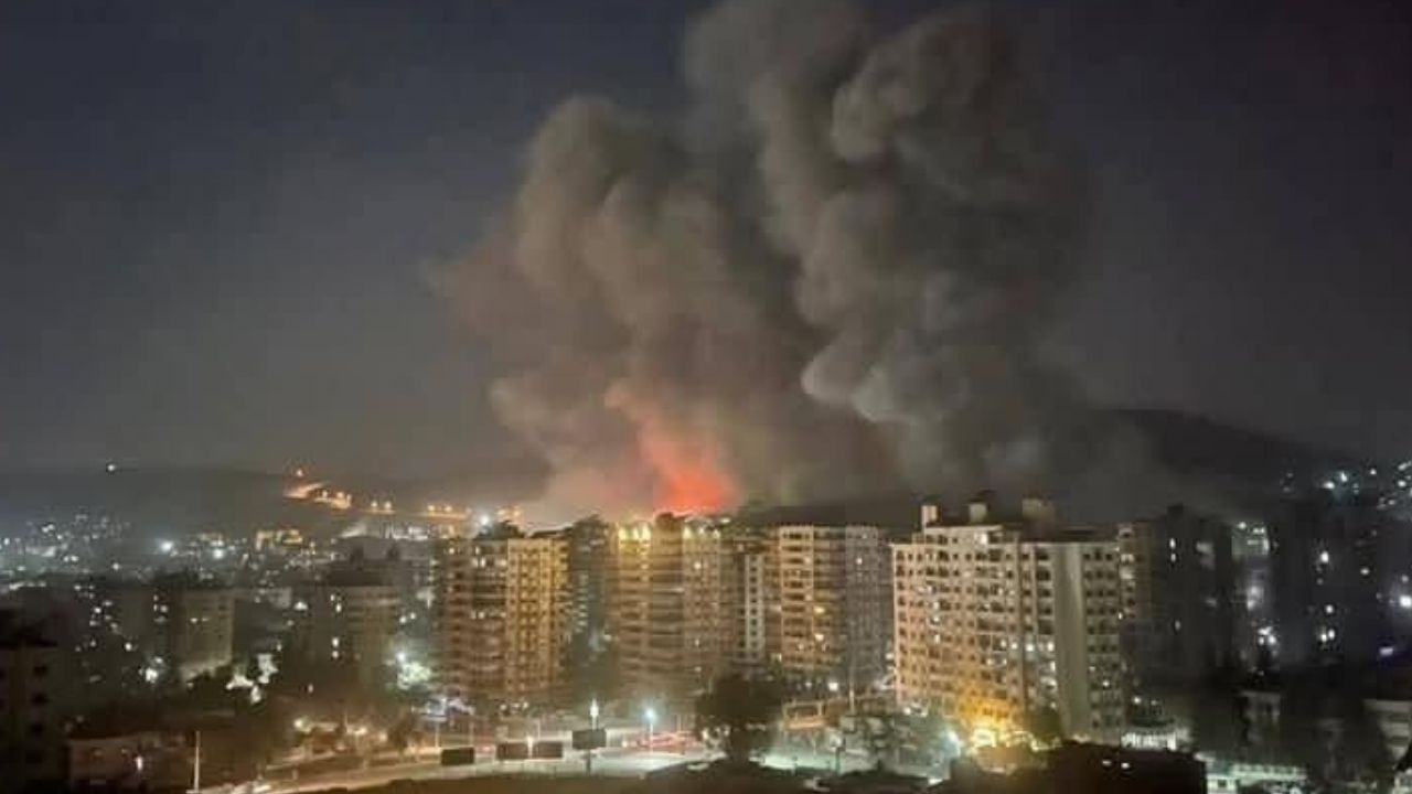İsrail Suriye'ye saldırıyor! Şam bombardıman altında!