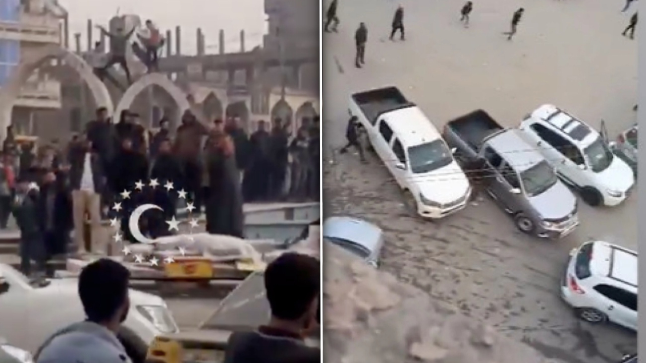 Rakka'da halk, PKK/YPG militanlarını taşlayarak kovdu! Tepki sonrası teröristler işte böyle kaçtı...