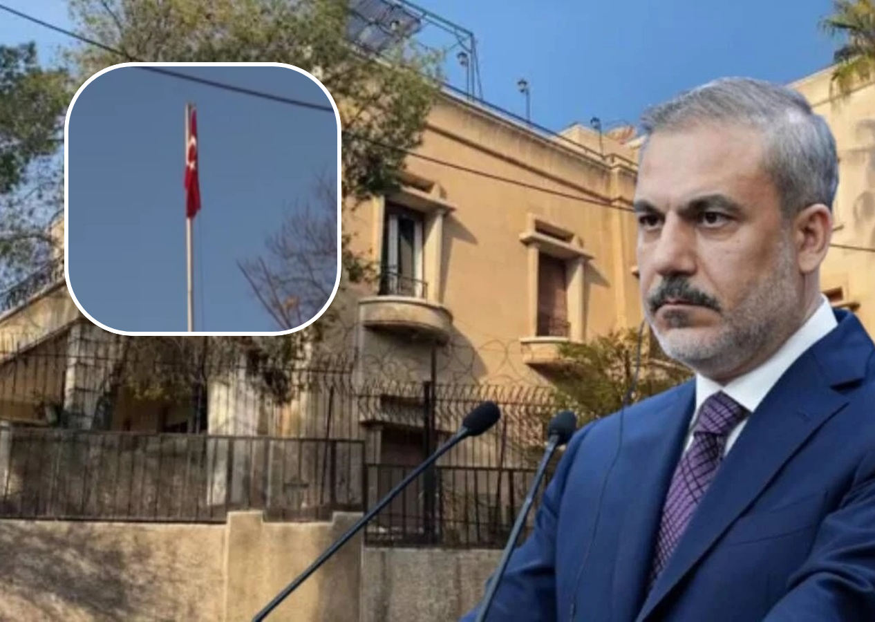 12 yıl sonra bir ilk! Şam Büyükelçiliği artık faaliyette... Türk bayrağı göndere çekildi