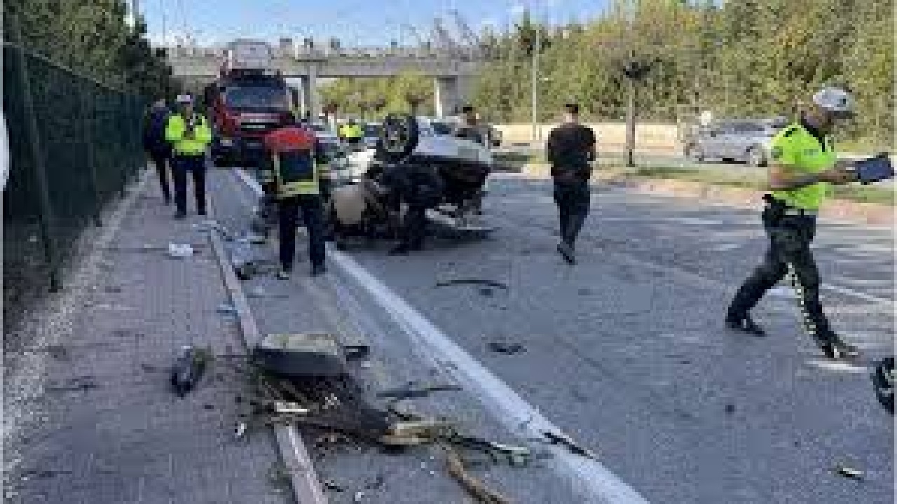 Kayseri son dakika haberi: Otomobil ve sepetli motosiklet çarpıştı: 2’si ağır 4 yaralı