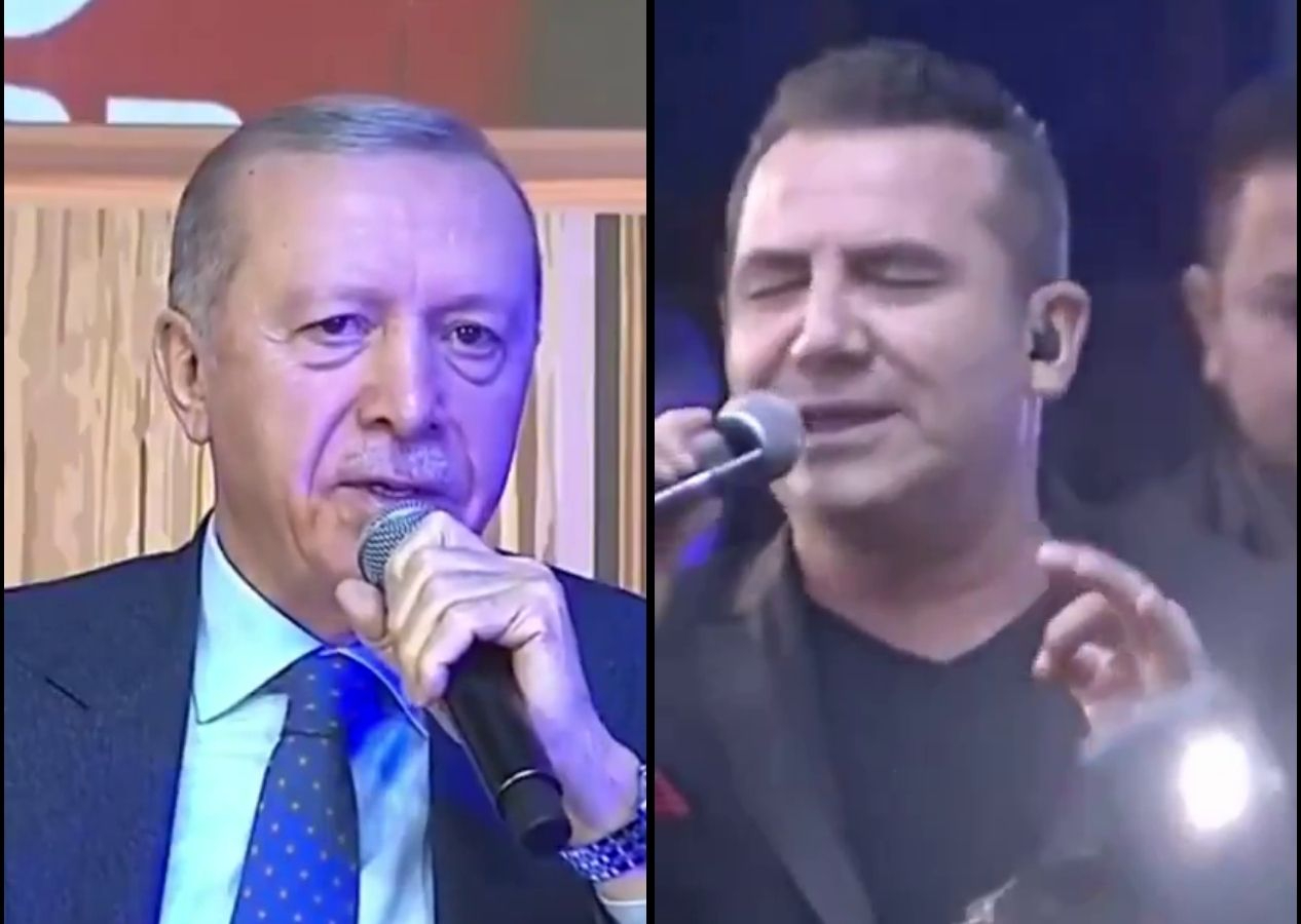Cumhurbaşkanı Erdoğan Erzurum'da Ferhat Göçer'le düet yaptı! İşte o anlar...