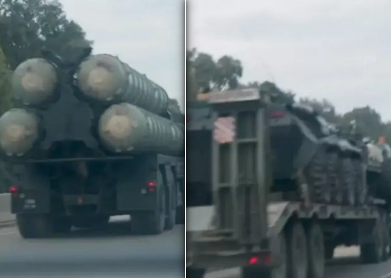 Putin'den şok hamle! Suriye'de Rus askeri konvoyu böyle görüntülendi... S-400 detayı!