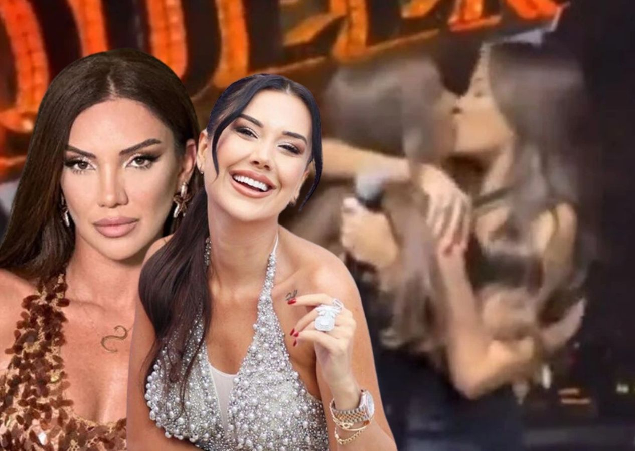 Skandal görüntüler! Dilan Polat Sıla Doğu'nun dudağından öptü! Hapsi isteniyor...
