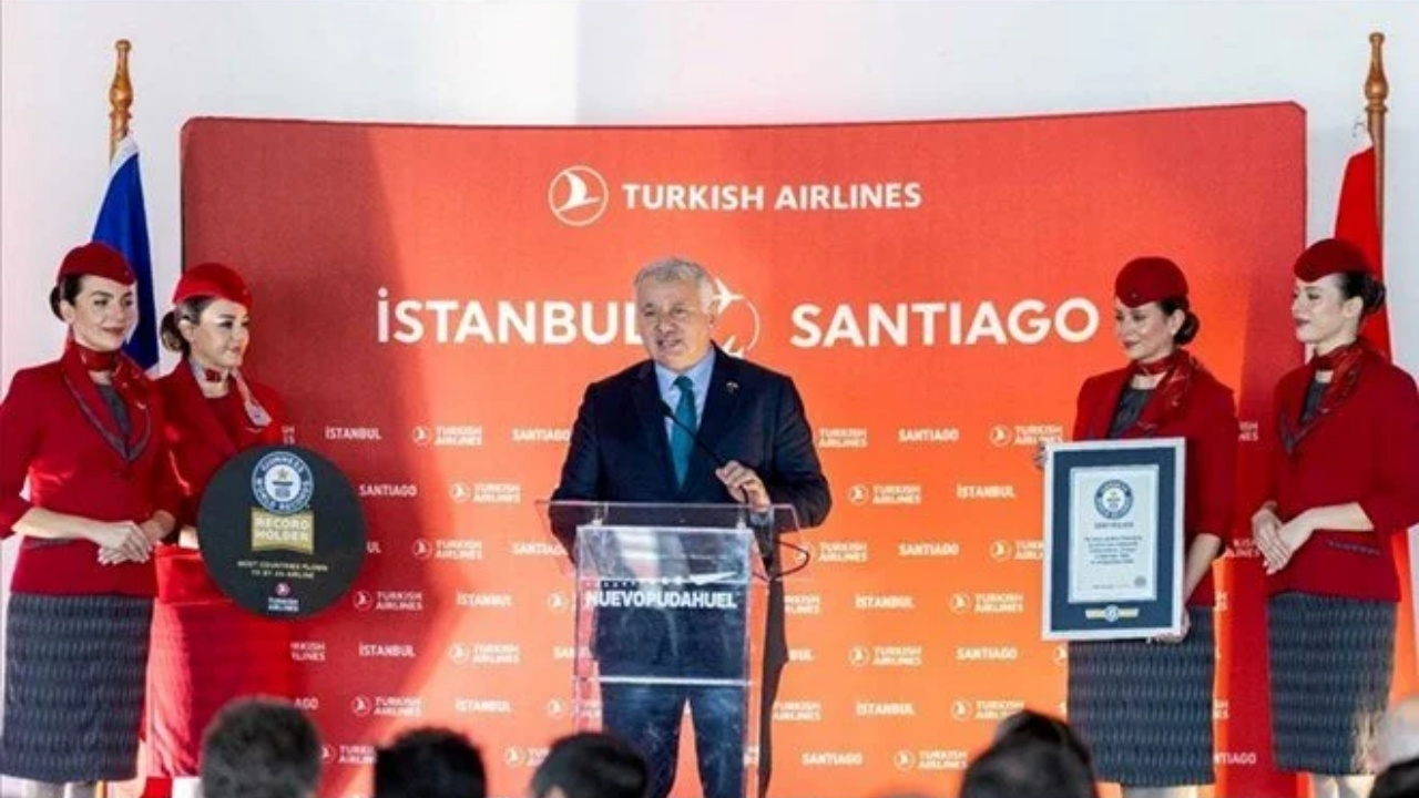 Türk Hava Yolları, dünyanın en çok ülkesine uçan havayolu olarak Guinness Rekorlar Kitabı'na girdi