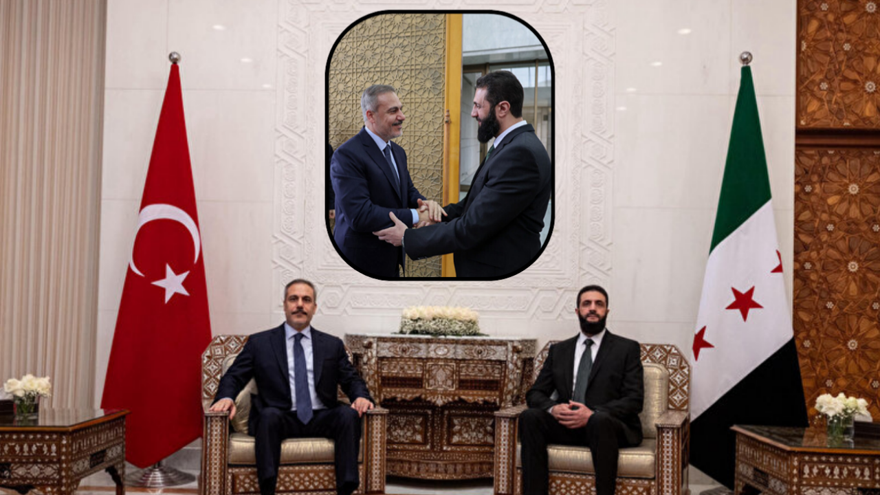 Bakan Fidan Şam'da Suriye’deki yeni yönetimin lideri Ahmed Eş-Şara ile bir araya geldi