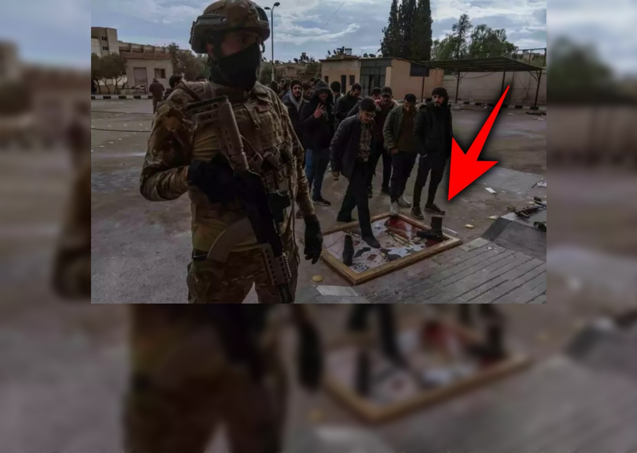 Esad'ın askerleri silah bırakıp teslim oluyor! Bastıkları şeye dikkat!
