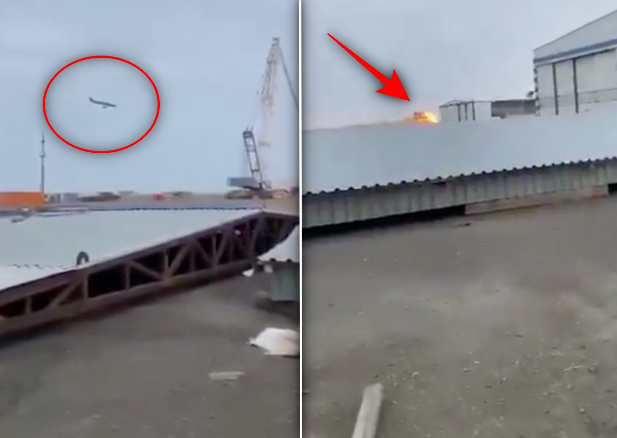 Kazakistan'da yolcu uçağı düştü! Görüntüler ortaya çıktı! Düşme nedeni açıklandı: Kuş sürüsüne çarptı!