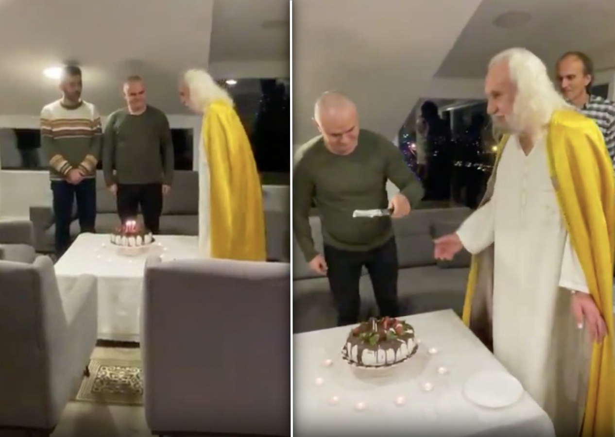 Sahte Mesih Hasan Mezarcı bu yılı da es geçmedi! Noel'de doğum gününü kutladı...