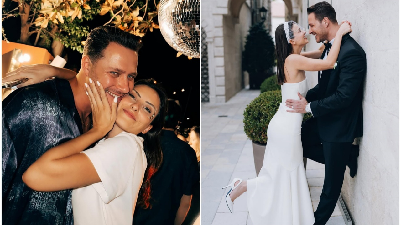 Burak Çelik, Ece Bayrak ile evlendi! Düğün fotoğraflarına yorum yağdı