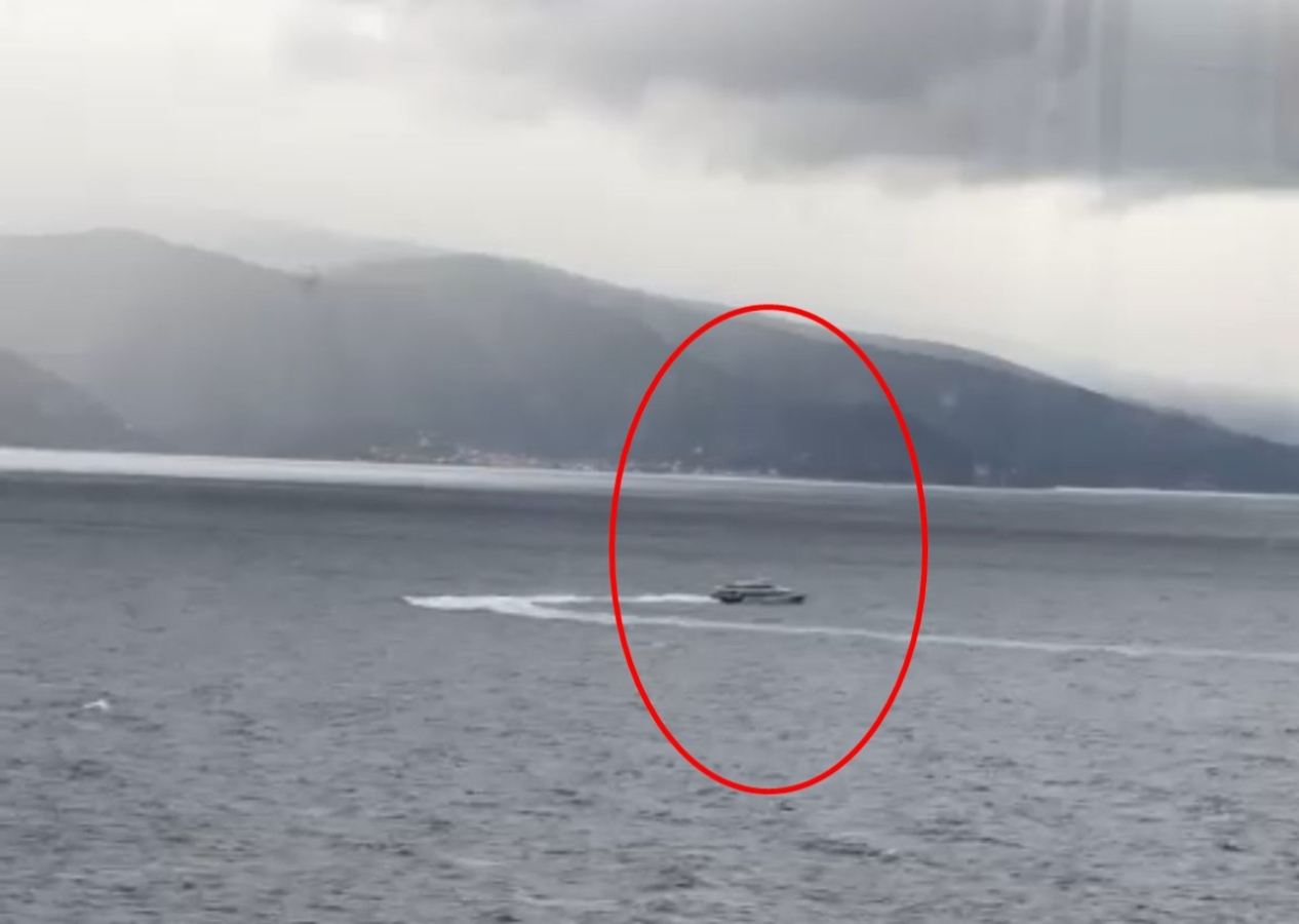 BUDO'nun 14 seferi iptal edildi; deniz otobüsünün dalgalarla mücadele ettiği anlar korkuya neden oldu