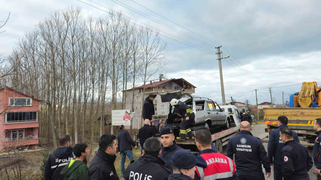 Samsun son dakika haberi: Otomobil Terme Çayı’na uçtu, 1 kişi öldü