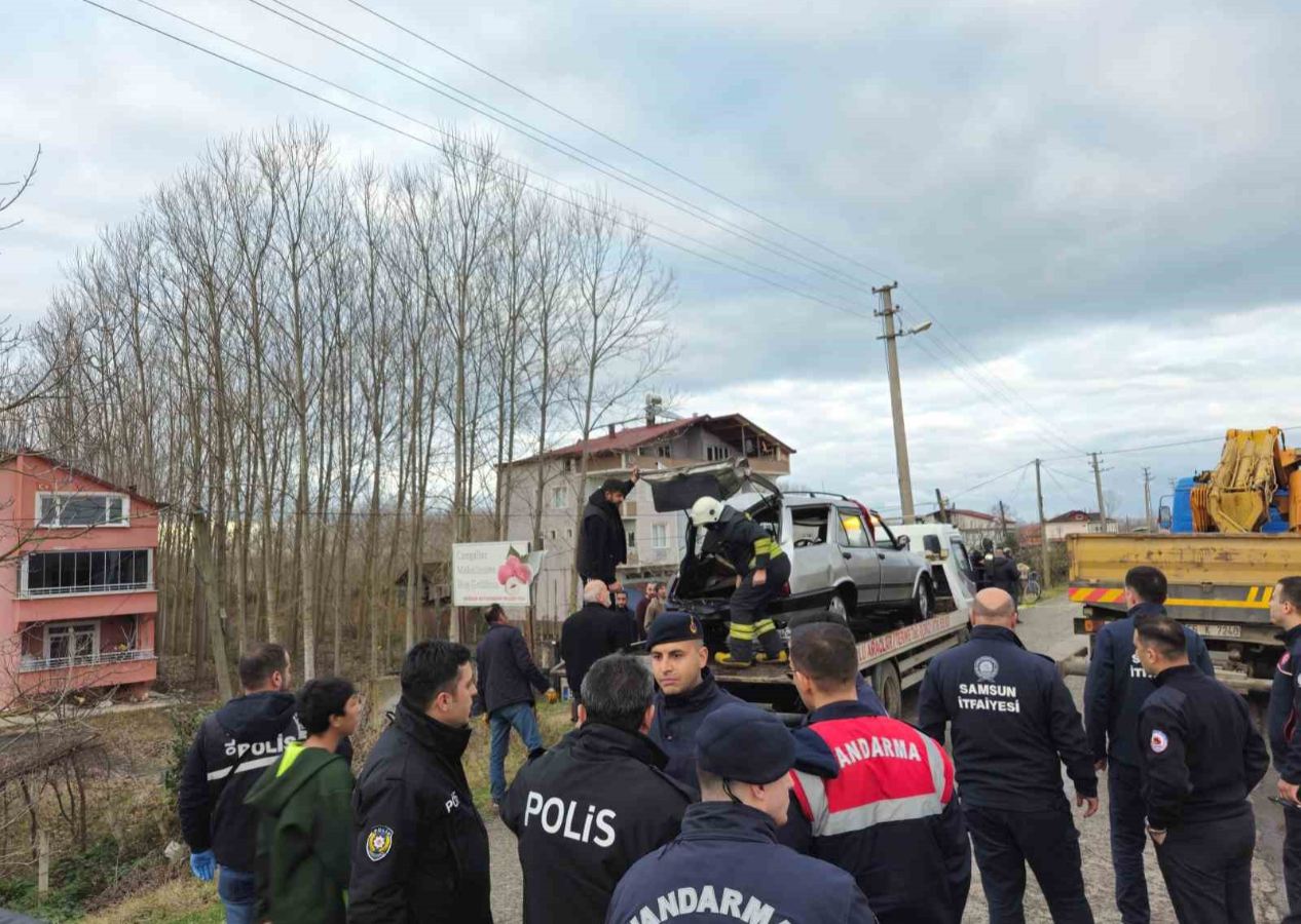 Samsun son dakika haberi: Otomobil Terme Çayı’na uçtu, 1 kişi öldü