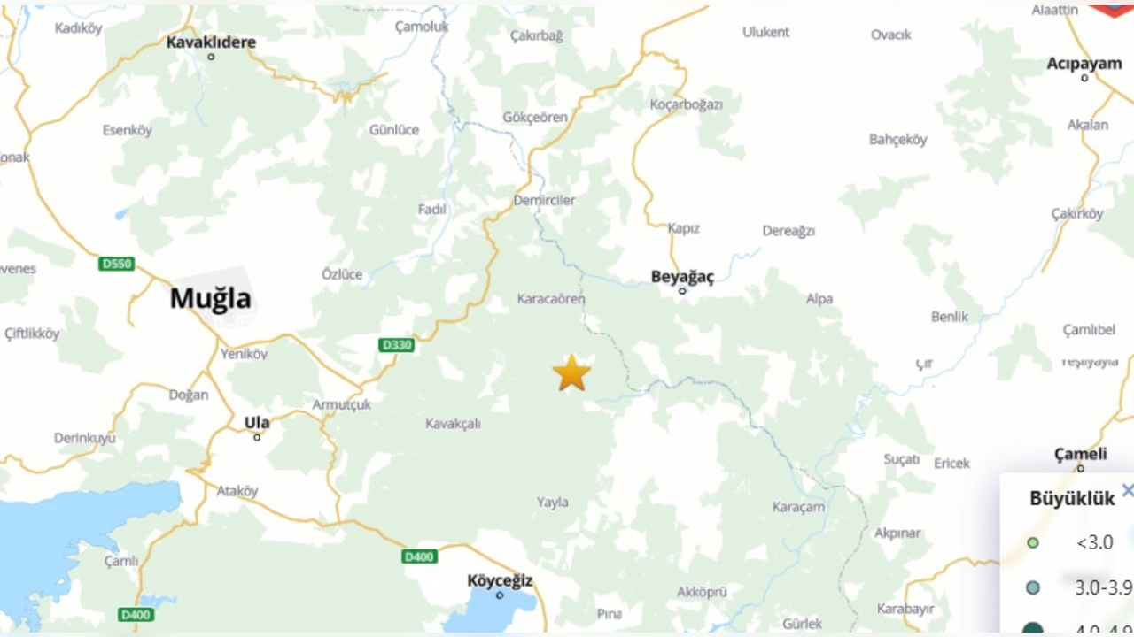 Beşik gibi sallandı! Muğla'da korkutan deprem