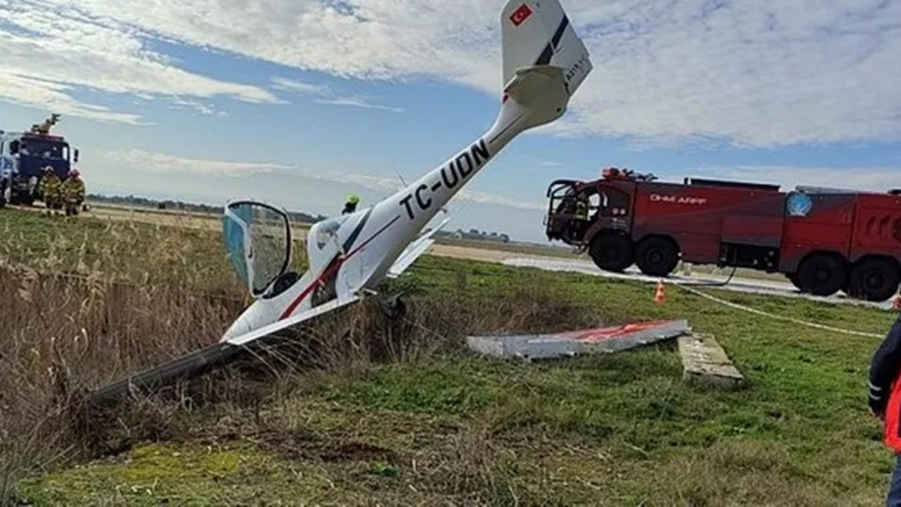 Bursa'da eğitim uçağı düştü! Pilot yaralandı
