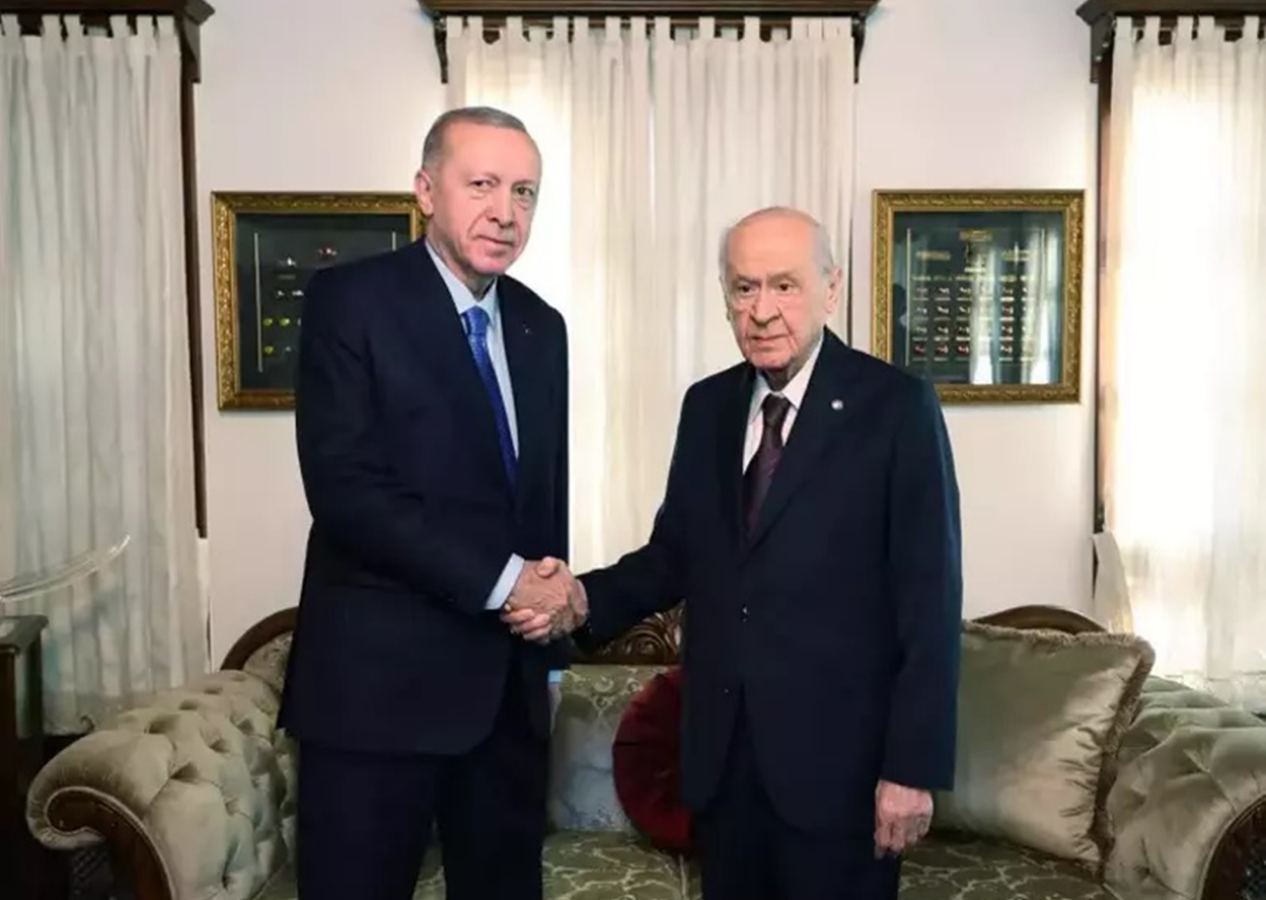 Cumhurbaşkanı Erdoğan ile Devlet Bahçeli'nin görüşmesi sona erdi