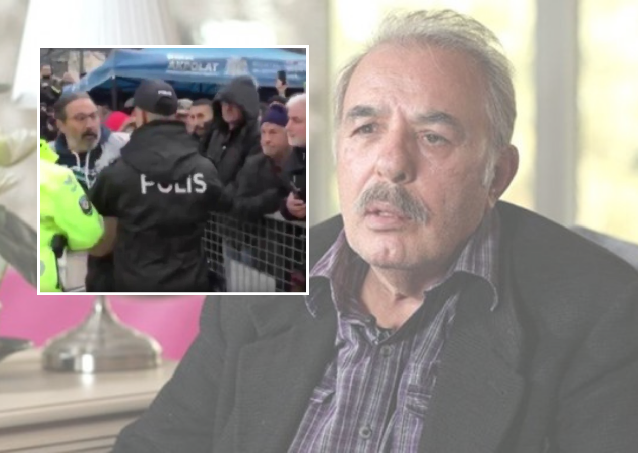 Ferdi Tayfur'un cenazesinde polisler ünlü oyuncuyu tanımadı! Mustafa Üstündağ'ı yaka paça dışarı atmaya çalıştılar