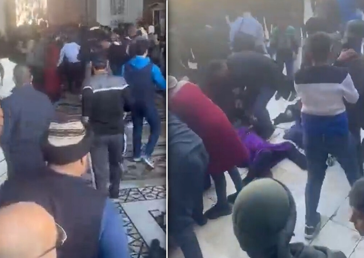 Emevi Camii'ndeki cuma namazında izdiham! Ölü ve yaralılar var! İşte izdihamdan ilk görüntüler...