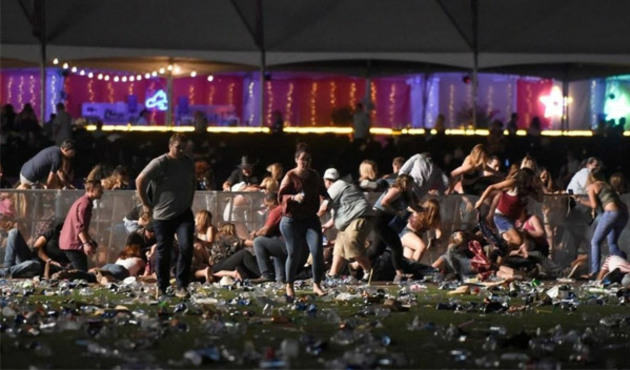 Las Vegas'ta konsere silahlı saldırı! 58 kişi öldü, 500 kişi yaralandı! / VİDEO