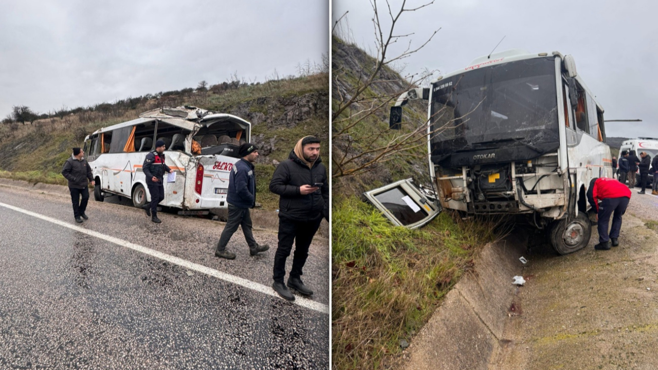 Balıkesir Gönen'de servis aracı kaza yaptı: 4'ü ağır 26 kişi yaralandı!