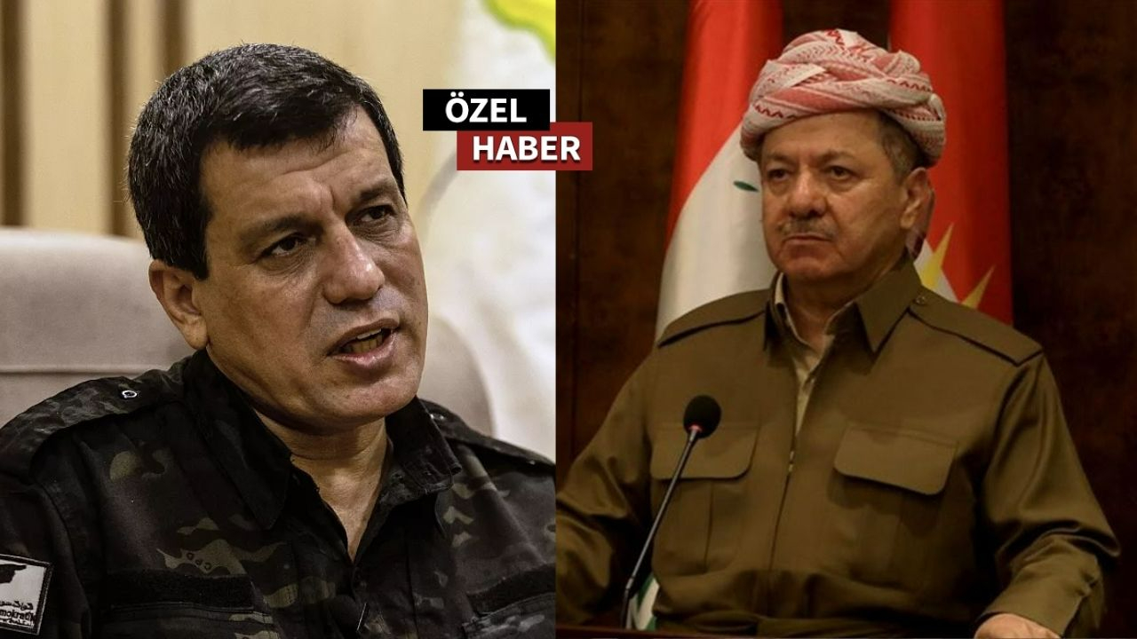Terör örgütünde panik var! Mesut Barzani teröristbaşı Abdi ile Erbil’de görüştü