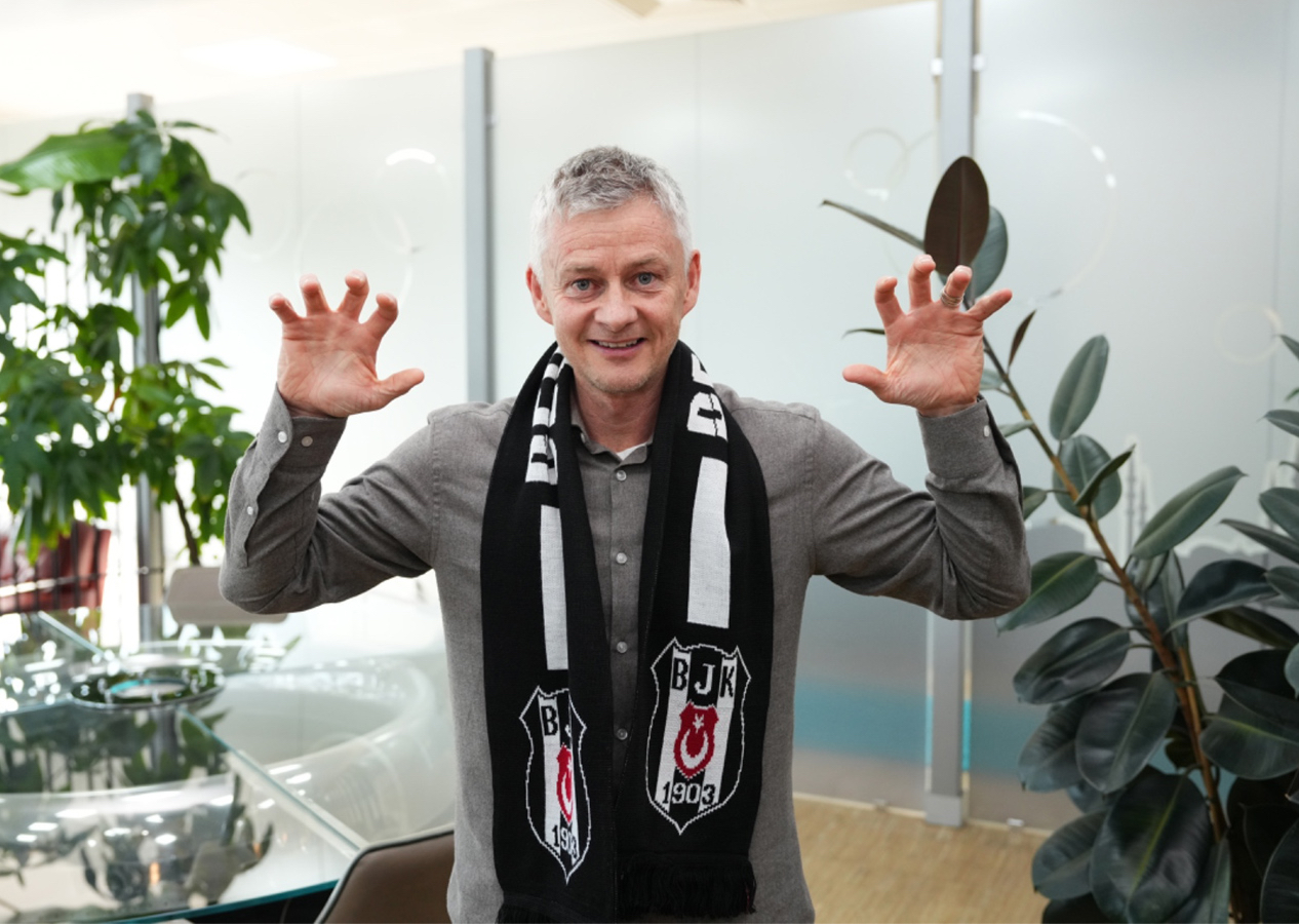 Beşiktaş'ın yeni teknik direktörü Ole Gunnar Solskjaer İstanbul'da: "Sabırsızlıkla göreve başlamayı bekliyorum"