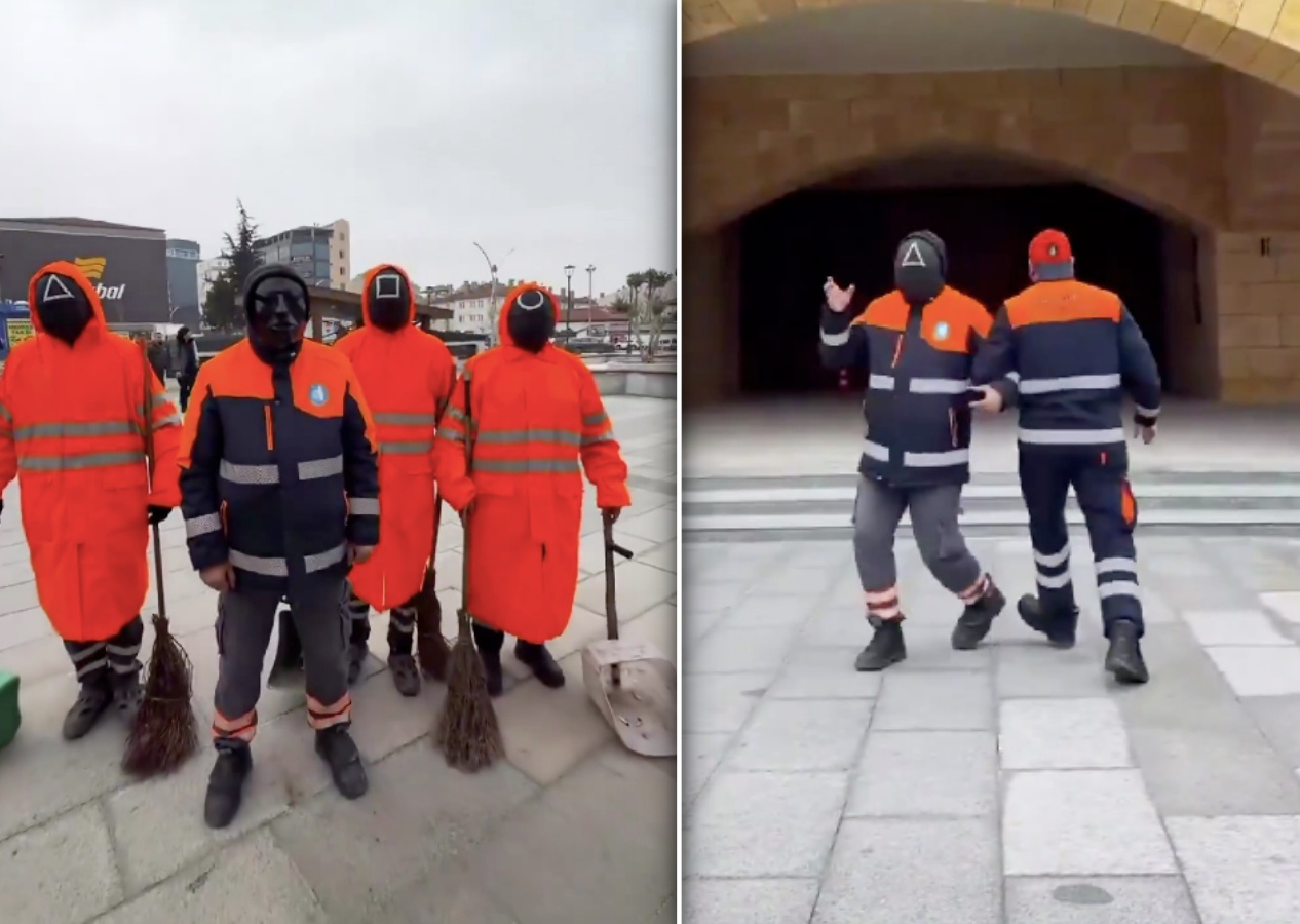 Çorum Belediyesi, Squid Game akımına katıldı! "Temizlik kırmızı çizgimiz. Bizimle oyun olmaz!"