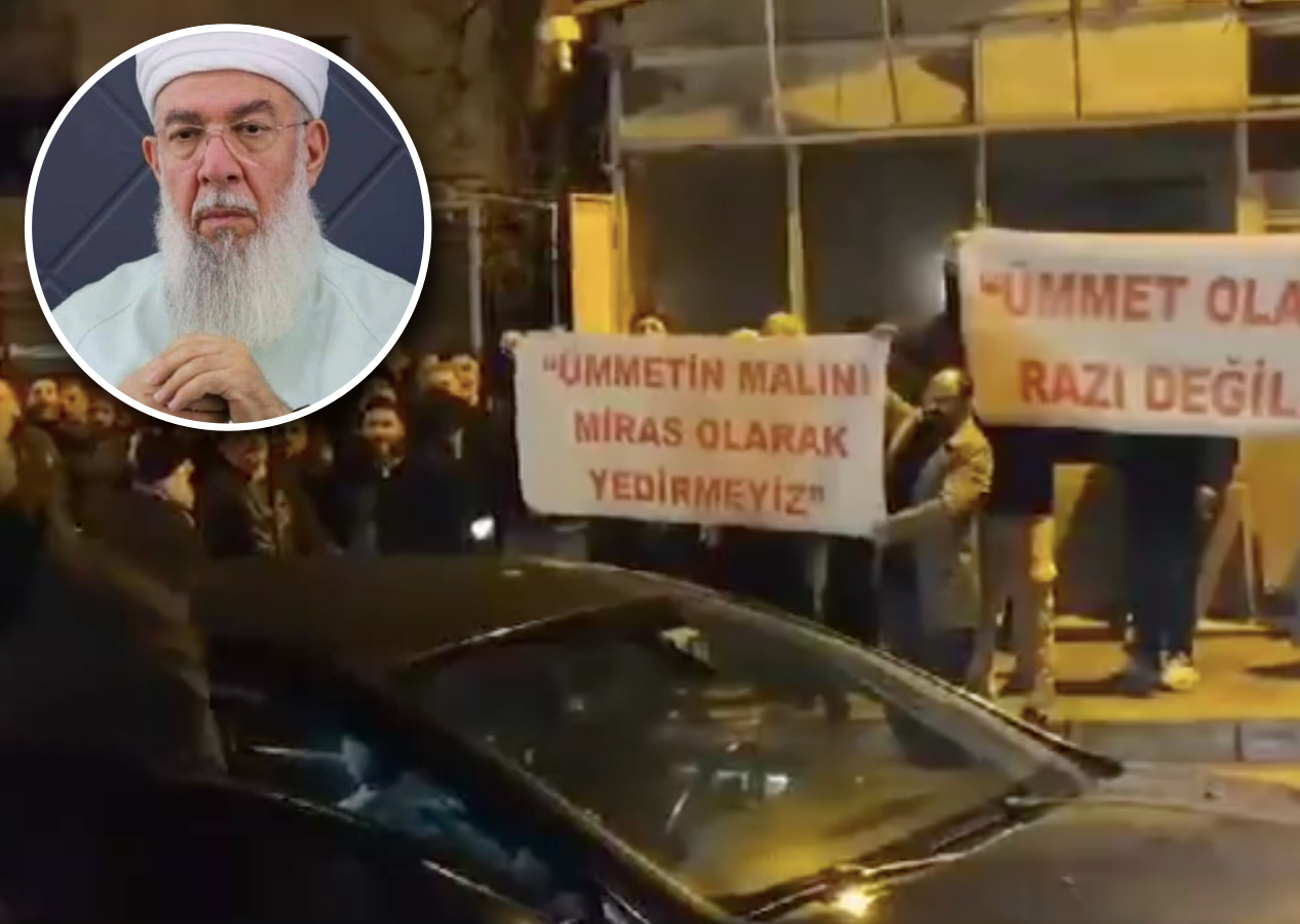 Menzilcilerin 17 milyar TL'lik miras kavgası büyüyor! Saki Elhüseyni taraftarları eylem yaptı!