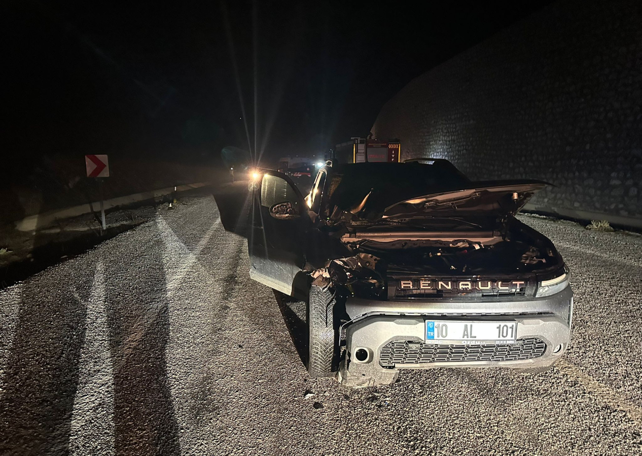Balıkesir'de aracı şarampole devrilen sürücü yardım için yola çıktığı esnada başka bir aracın çarpmasıyla öldü
