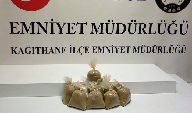 Kağıthane’de 4,5 kilo eroin ele geçirildi...