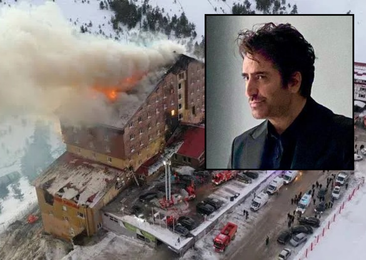 Mahsun Kırmızıgül, Bolu Kartalkaya Kayak Merkezi'nde yangın çıkınca apar topar İstanbul'a döndü!