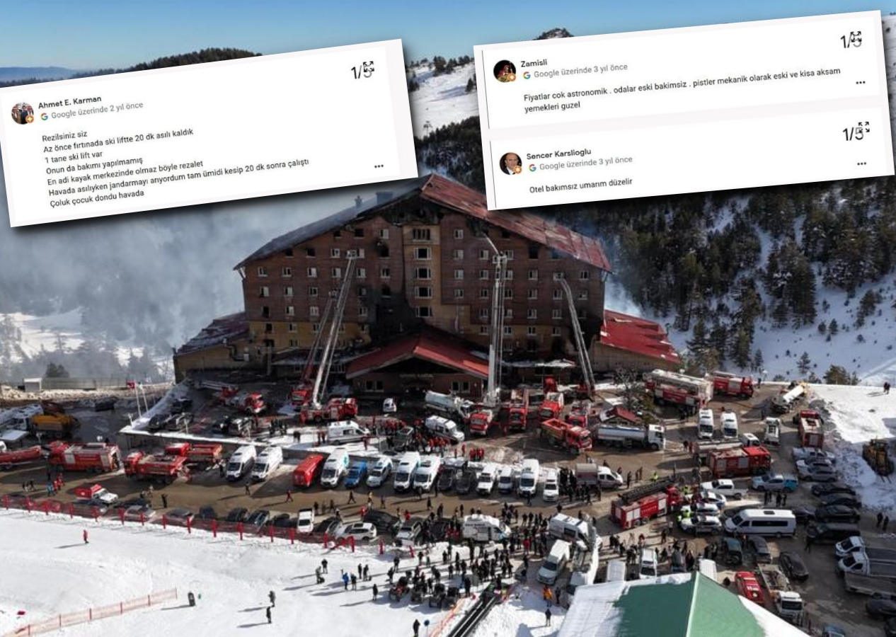 Bolu Grand Kartal Otel faciası göz göre göre gelmiş! Yanan otelin Google yorumları şoke etti: Rezilsiniz!