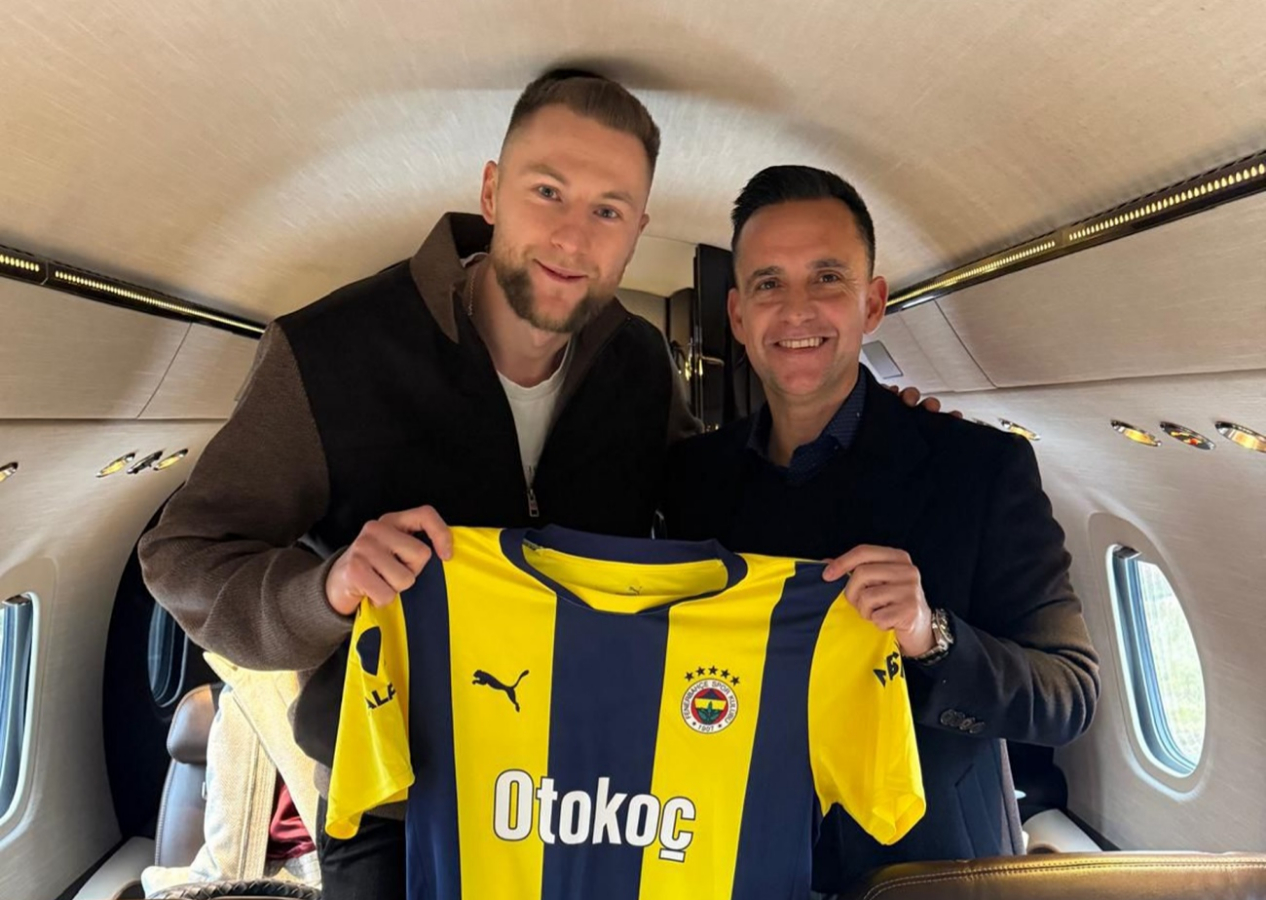 Galatasaray'a transfer çalımı! Fenerbahçe transferi resmen duyurdu: Slovak stoper Milan Skriniar İstanbul'a geldi