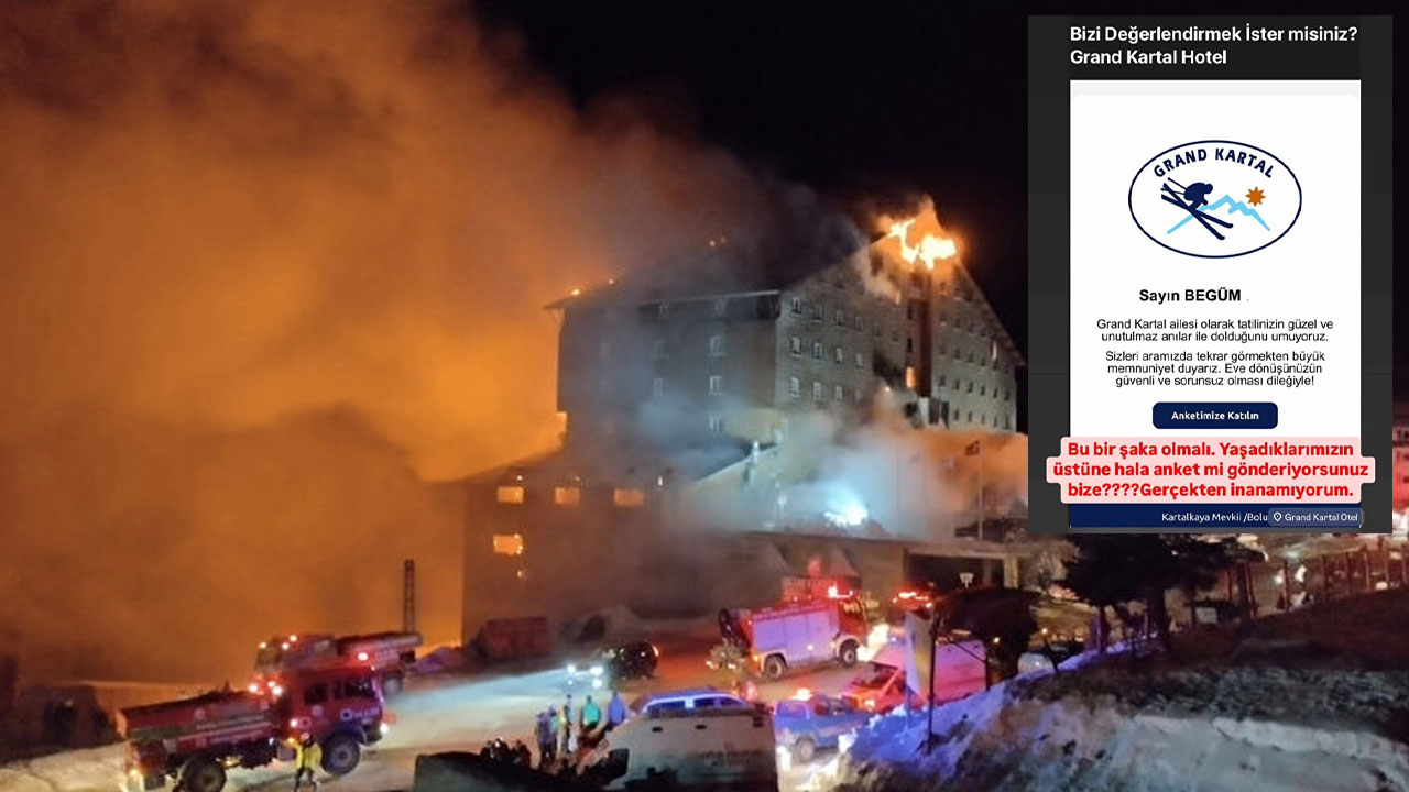 78 kişiye mezar oldu! Grand Kartal Otel'den gelen mesaj şoke etti! Bir de anket yaptılar!