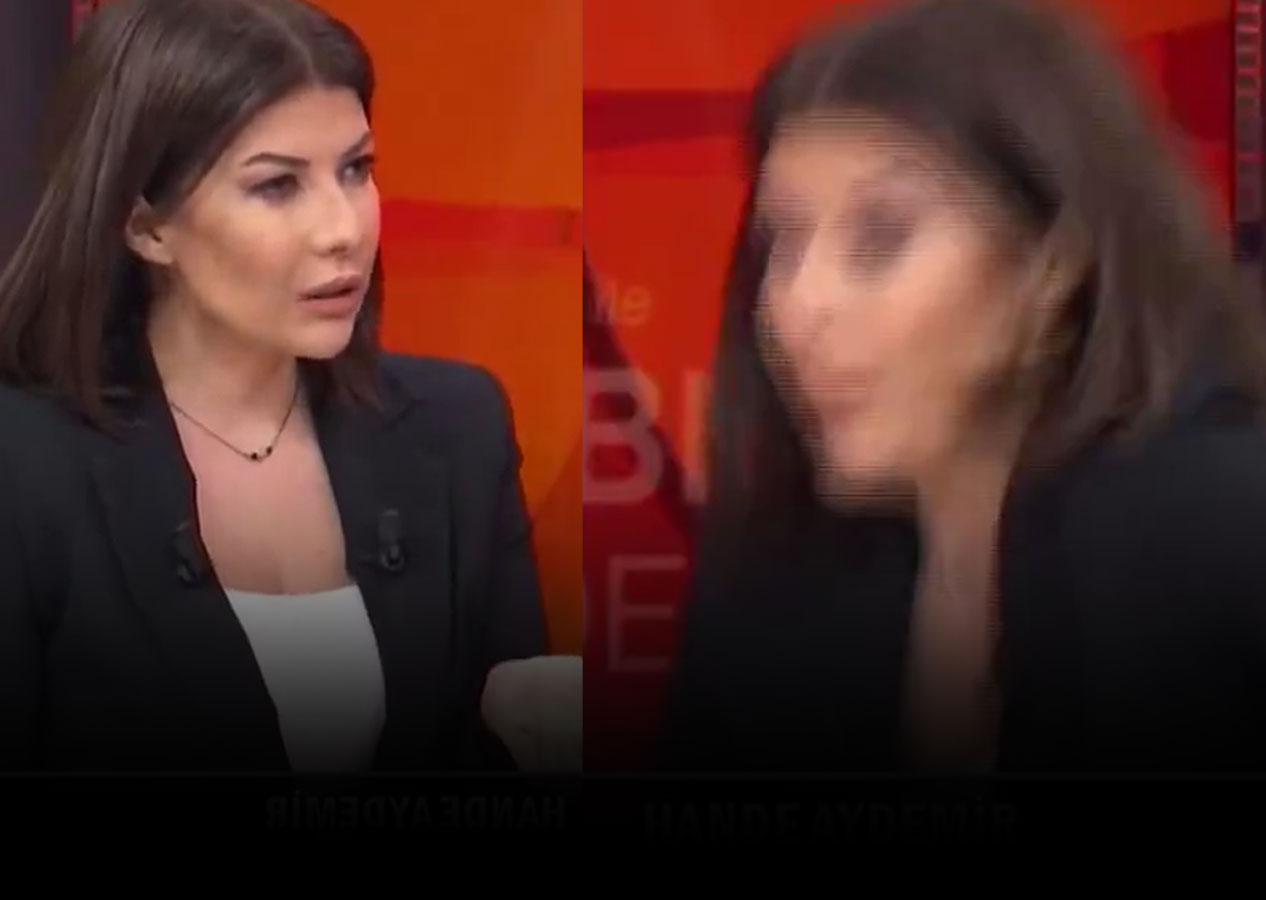 Canlı yayında şok anlar! Hande Aydemir bir anda yere düştü