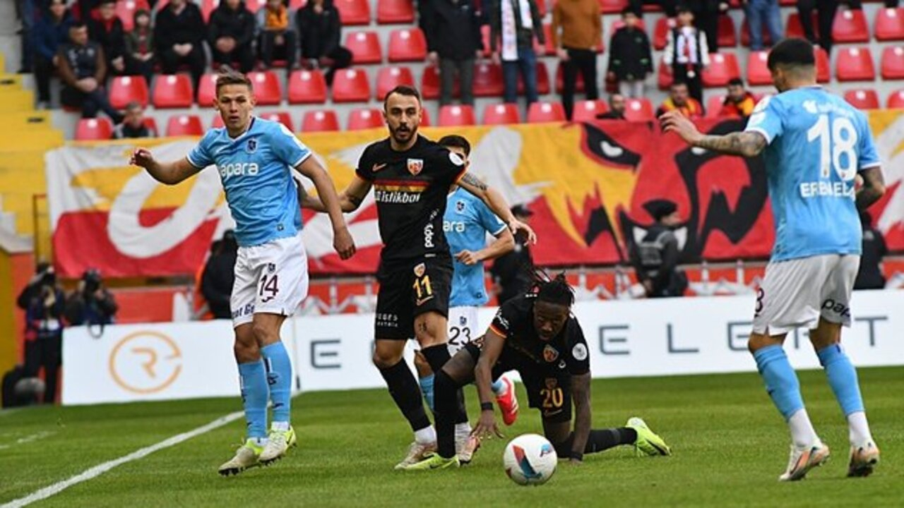 Kayserispor ile Trabzonspor Golsüz Berabere Kaldı